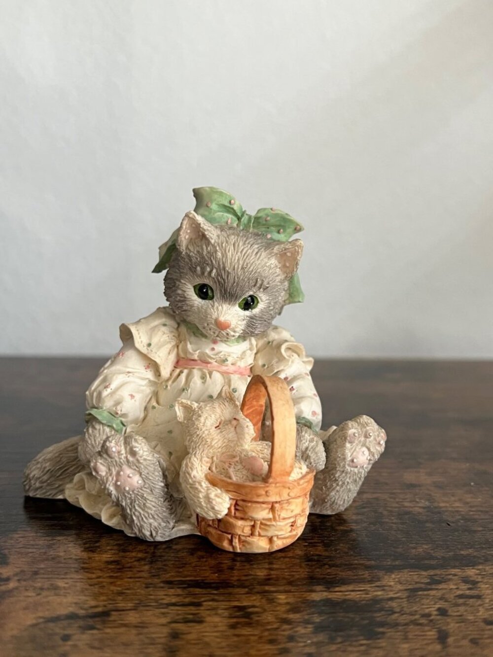 Enesco Calico Kittens You’re A Friend Fur-Ever Figurine Cat With Kitten 3”T